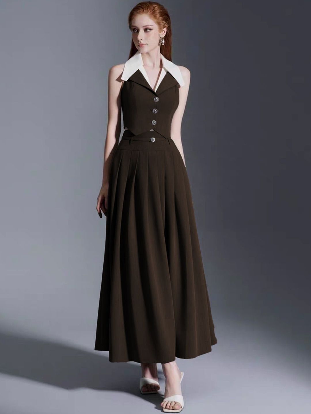 StyleCast x Revolte Flared Maxi Skirt-picture-35