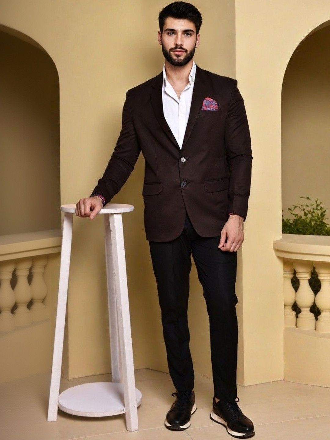 printcultr PRINTINDIA Single Breasted Double Vent Blazer-picture-11