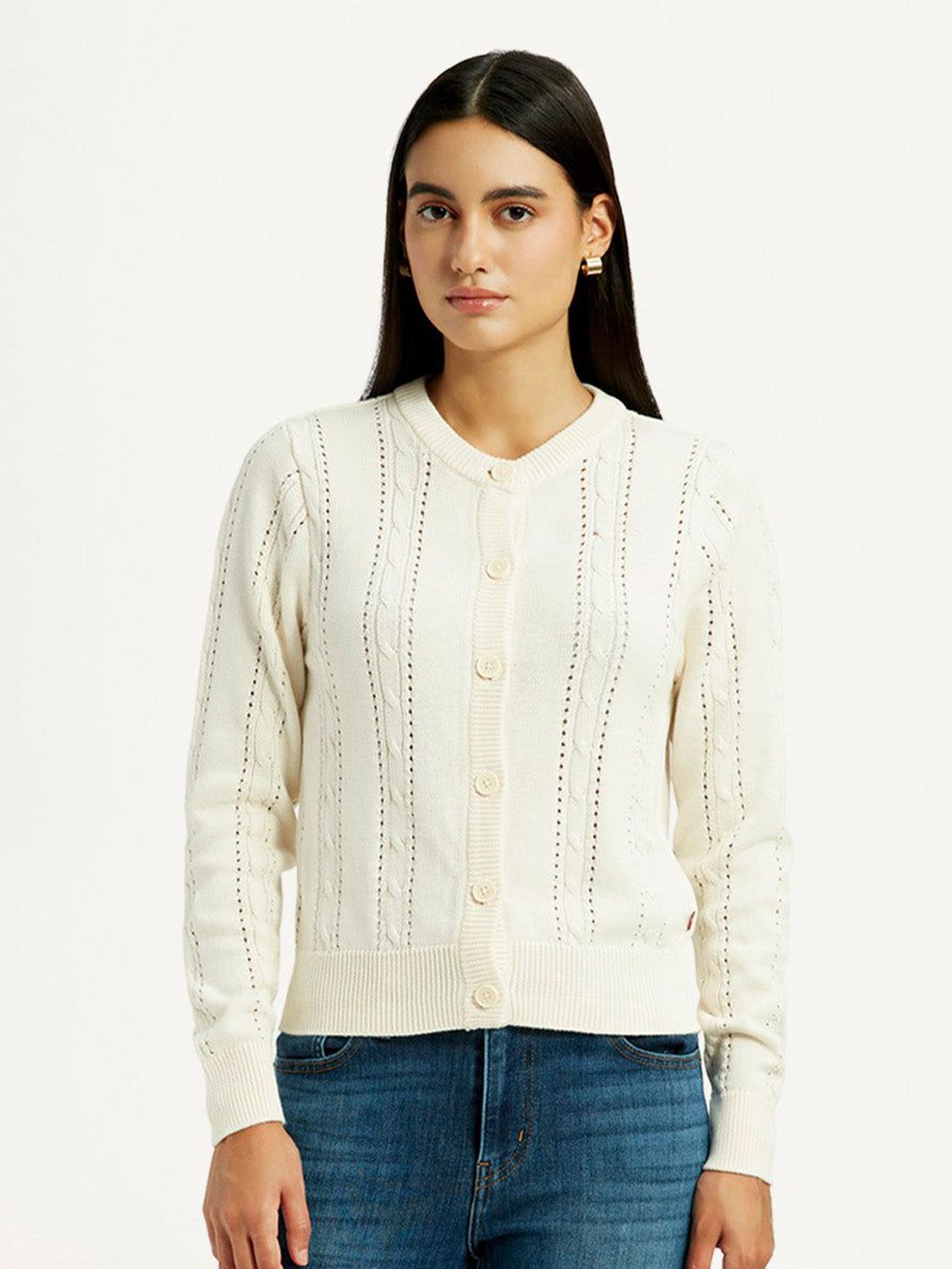 Levis Women Cable Knit Cardigan-image-37