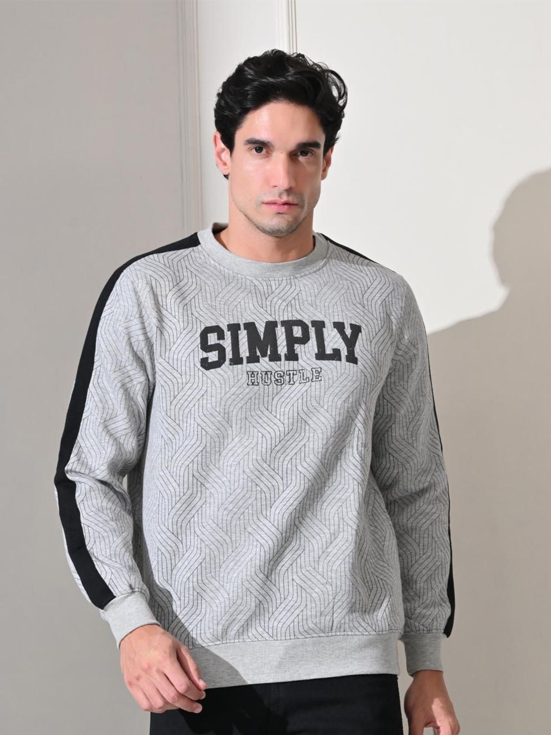 Mast & Harbour Men Printed Sweatshirt-picture-32