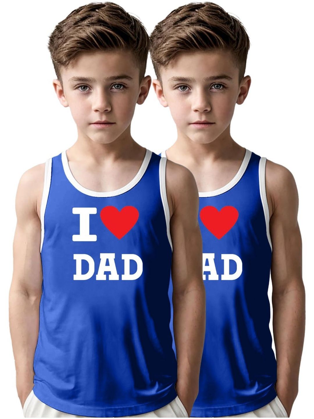 MGRS Boys Pack Of 2 Printed Cotton Basic Vests-image-34