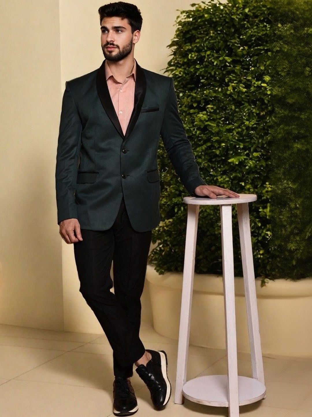 PRINTCULTR Tuxedo Double Vent Blazer-picture-30