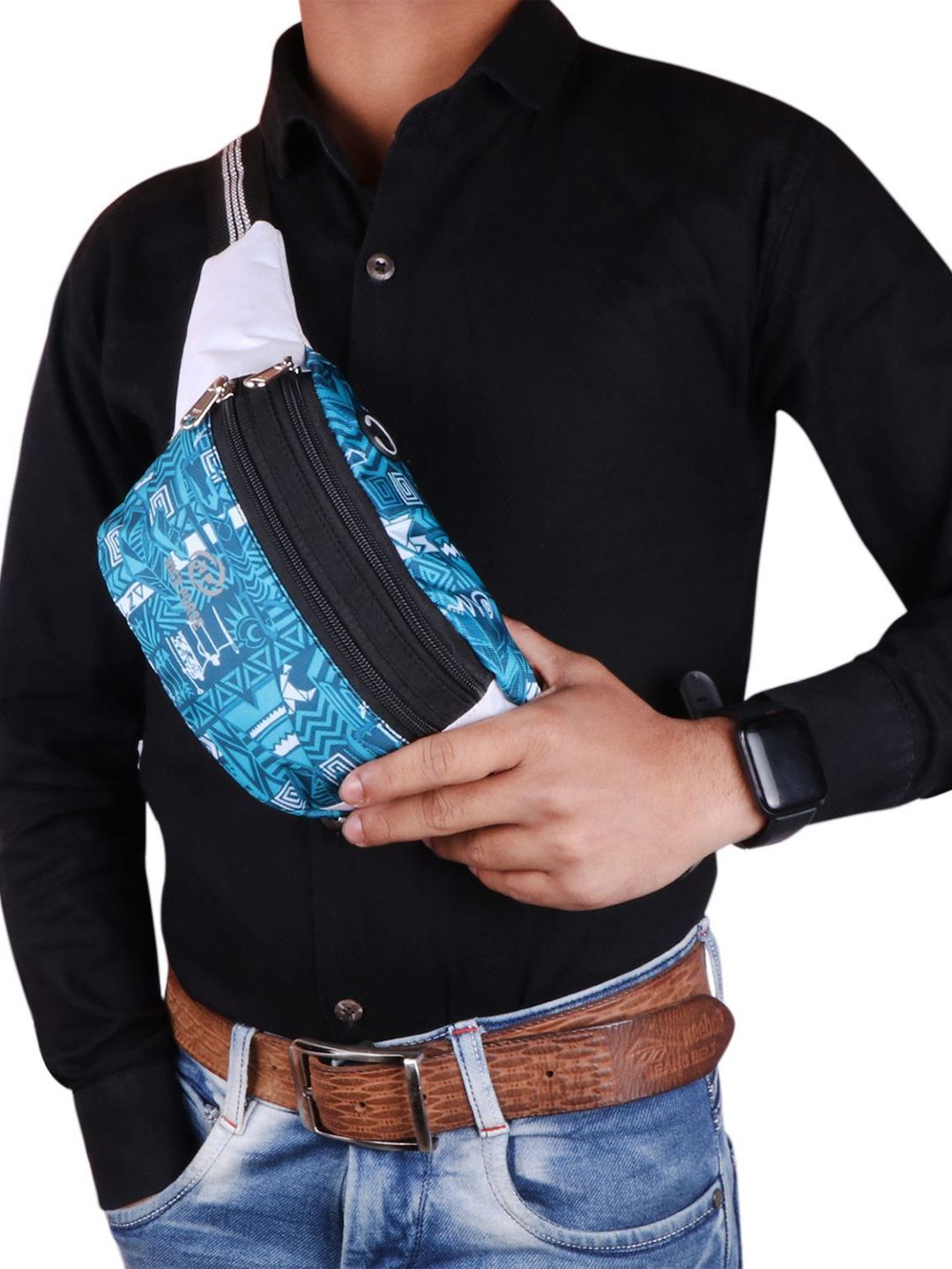 NICE PURSE Men Geometric Printed Crossbody Sling Bag-picture-36