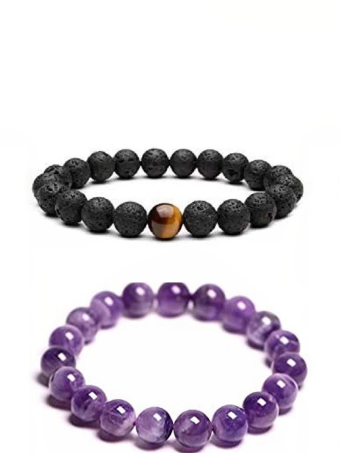 ARDLOR Set Of 2 Artificial Beaded Elasticated Bracelet-picture-22