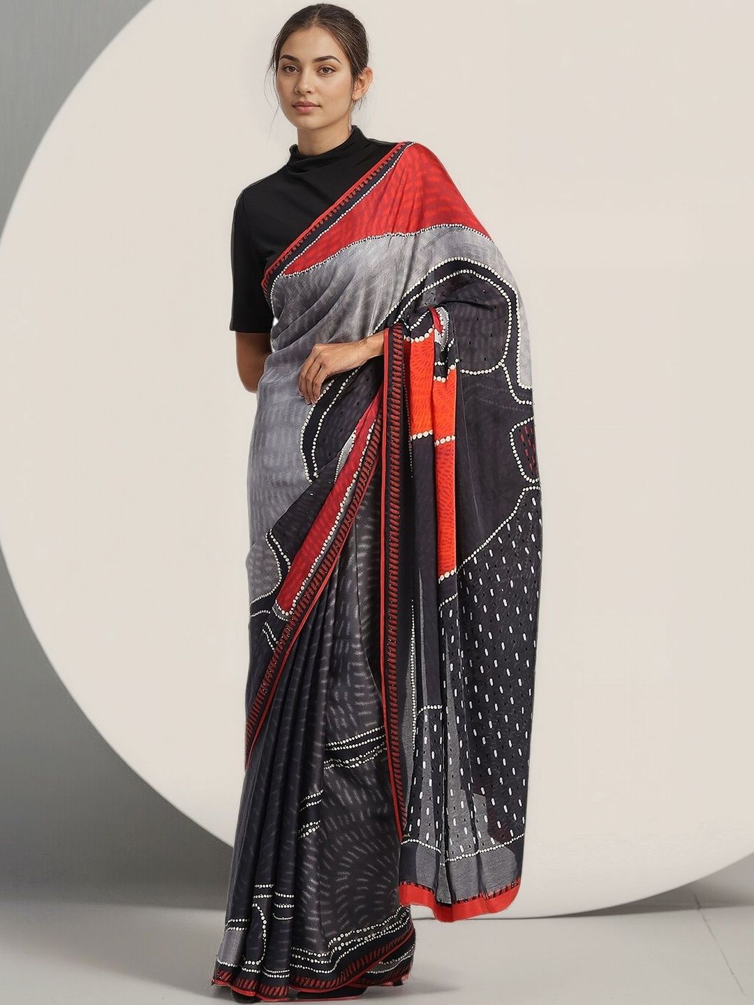 Satya Paul Satin Saree-picture-40