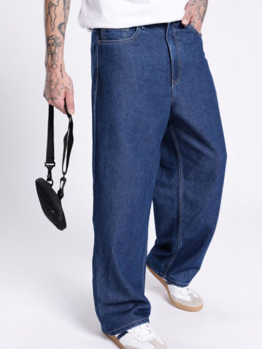 SZN Men Classic Boyfriend Fit Mid-Rise Denim Stretchable Jeans-picture-38