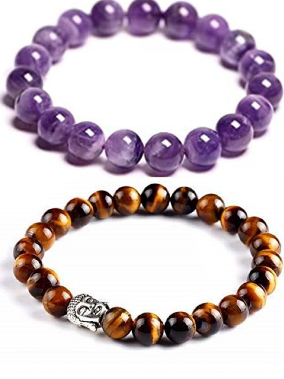 ARDLOR Set Of 2 Artificial Beaded Elasticated Bracelet-picture-32