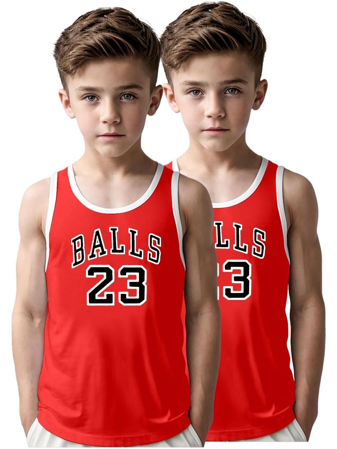 MGRS Boys Pack Of 2 Printed Cotton Basic Vests-picture-38