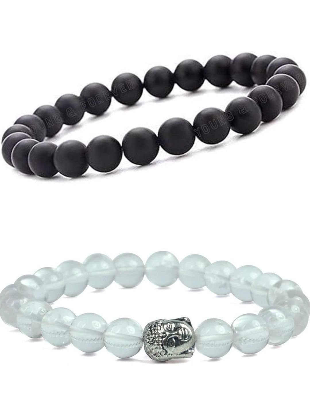 ARDLOR Set Of 2 Artificial Beaded Elasticated Bracelets-picture-27