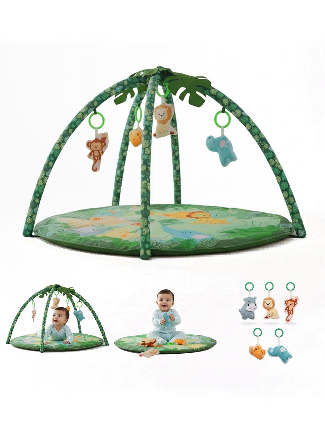 Nuluv Kids Non-Allergic Forest-Themed Play Mat Activity Toys and Games-picture-27