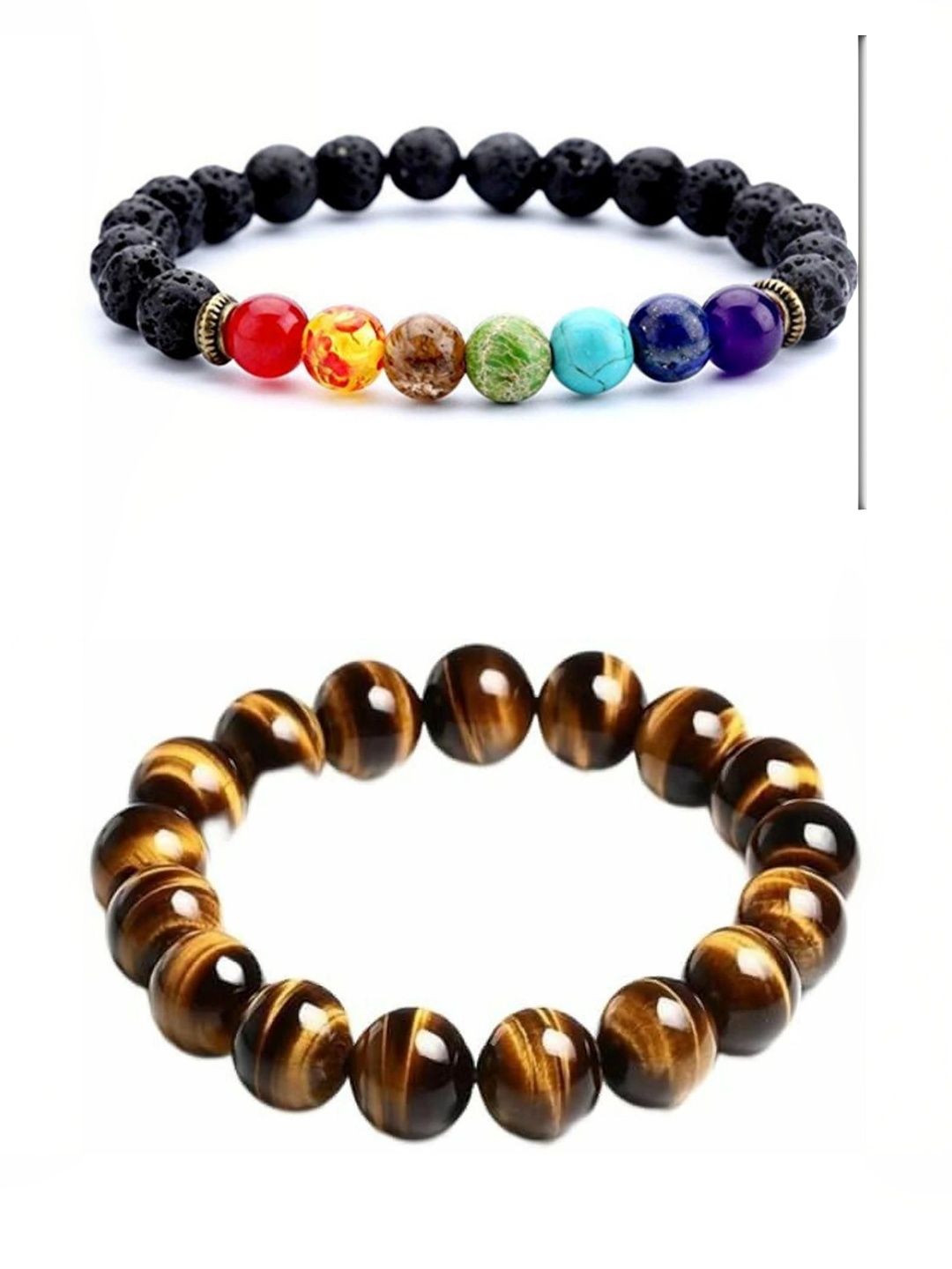 ARDLOR Set Of 2 Artificial Beaded Elasticated Bracelets-picture-18