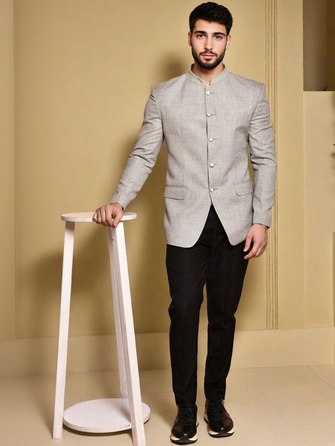 printindia PRINTCULTR Jodhpuri Long Sleeve Blazer-picture-20
