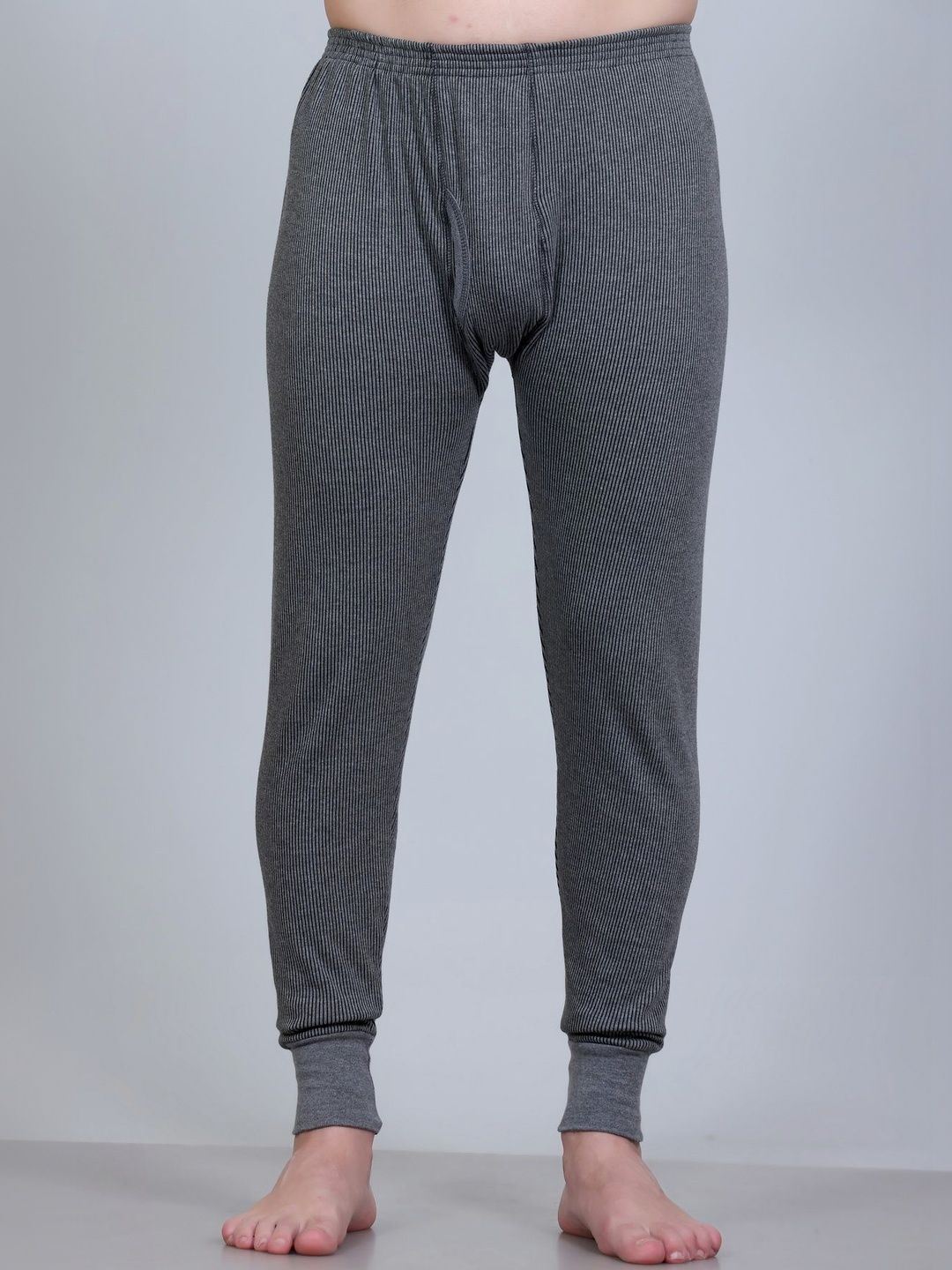 ZEFFIT Men Ribbed Mid-Rise Thermal Bottoms-picture-22
