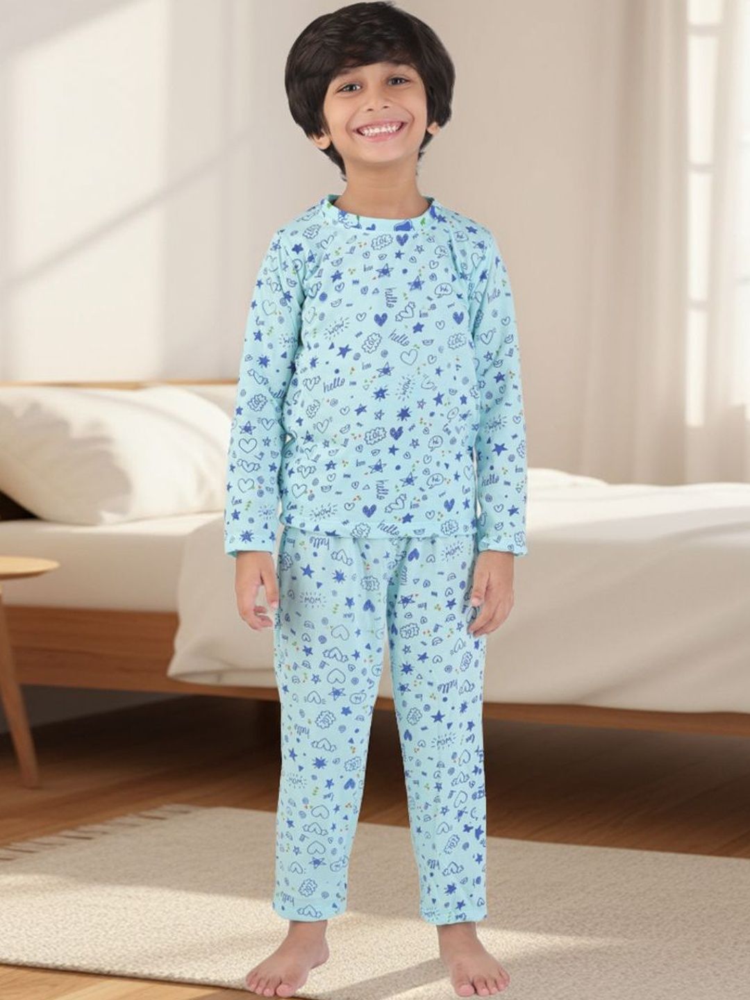 BABY CLOSET Unisex Kids Printed Night suit