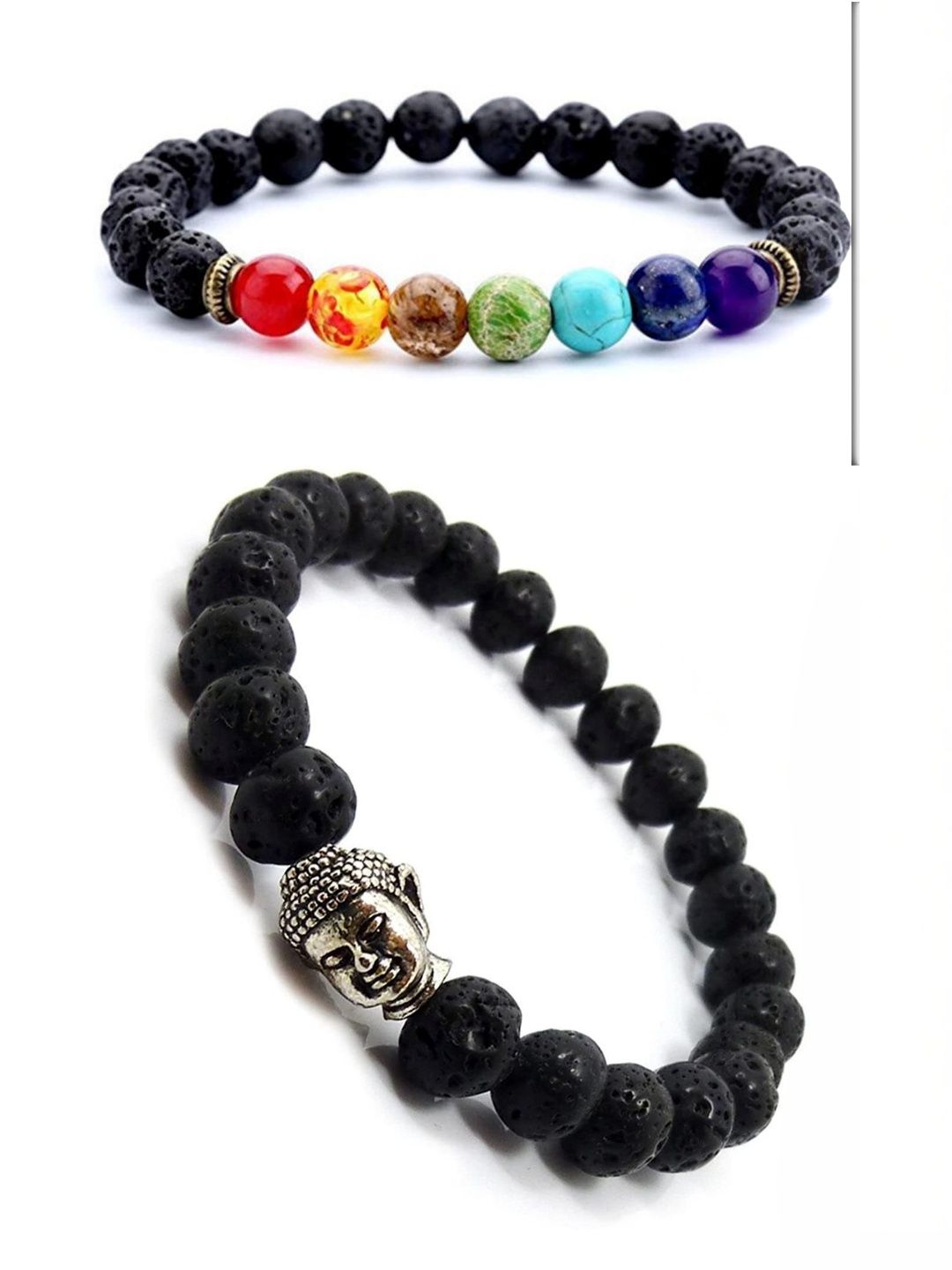 ARDLOR Women Pack Of 2 Elasticated Artificial Beads Bracelet-picture-20