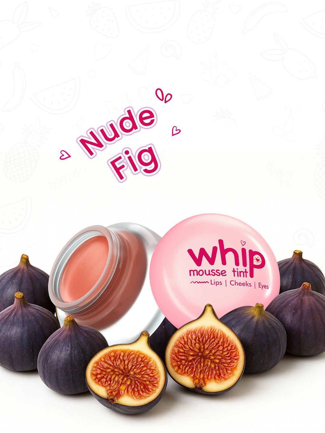 GLAM21 Whip Lips Eyes & Cheeks Mousse Tint with Vitamin E 4g - Nude Fig 04-image-15