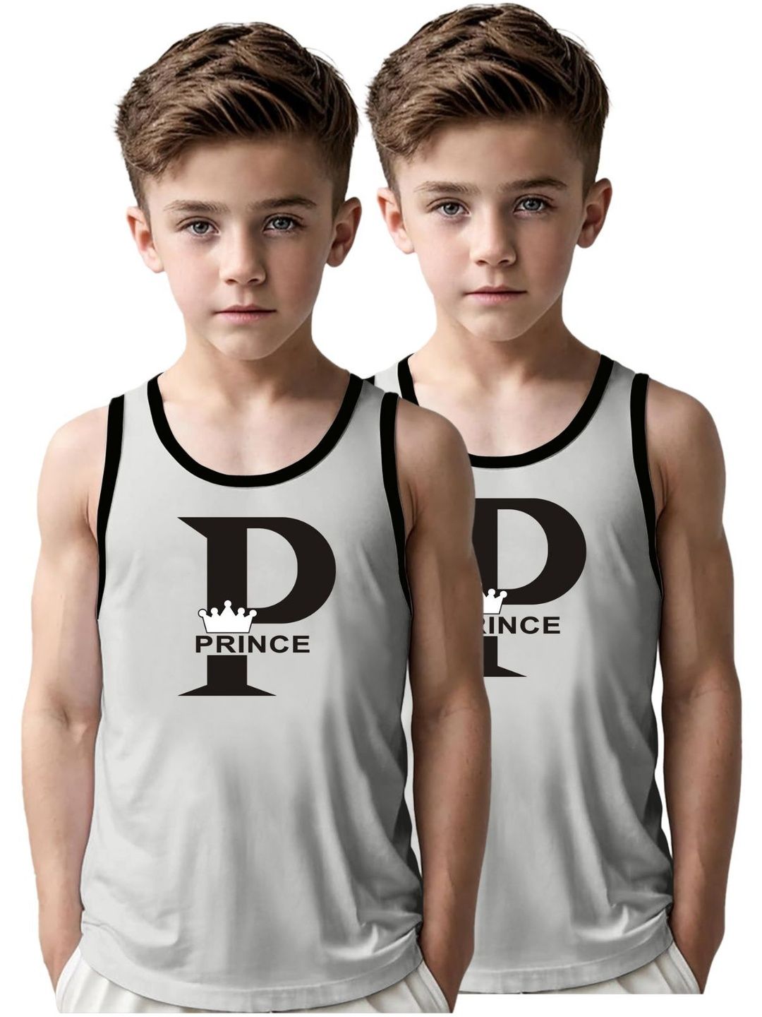 MGRS Boys Pack Of 2 Printed Cotton Basic Vests-image-35