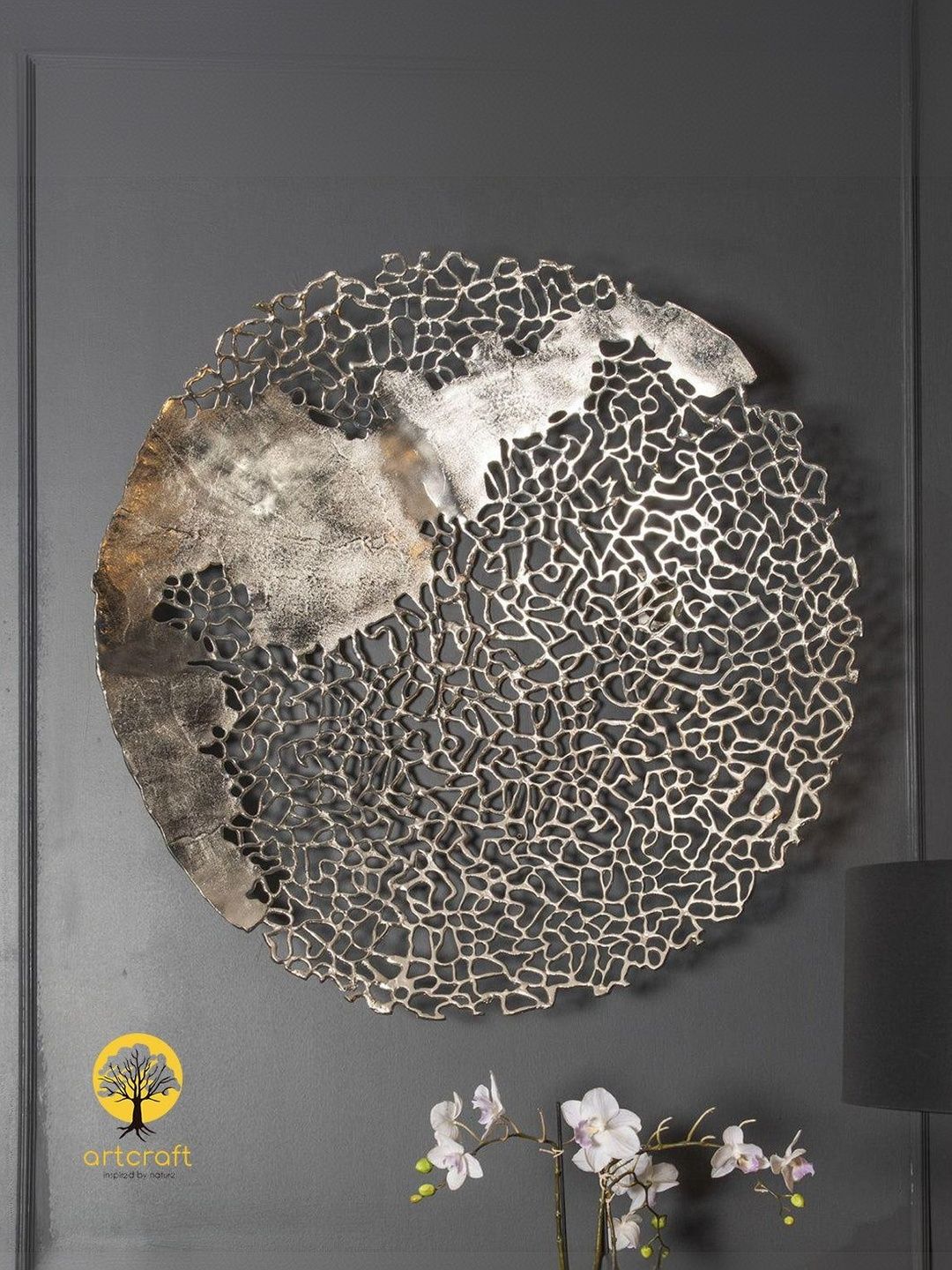 ArtCraft Unisex Reef Pure Brass Matte Ocean-Inspired Hall Wall Decor-image-42