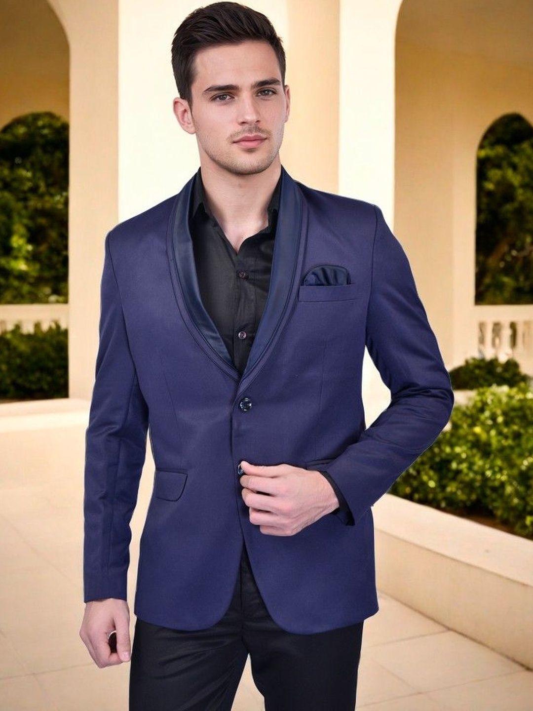 printindia PRINTCULTR Tuxedo Double Vent Blazer-picture-35