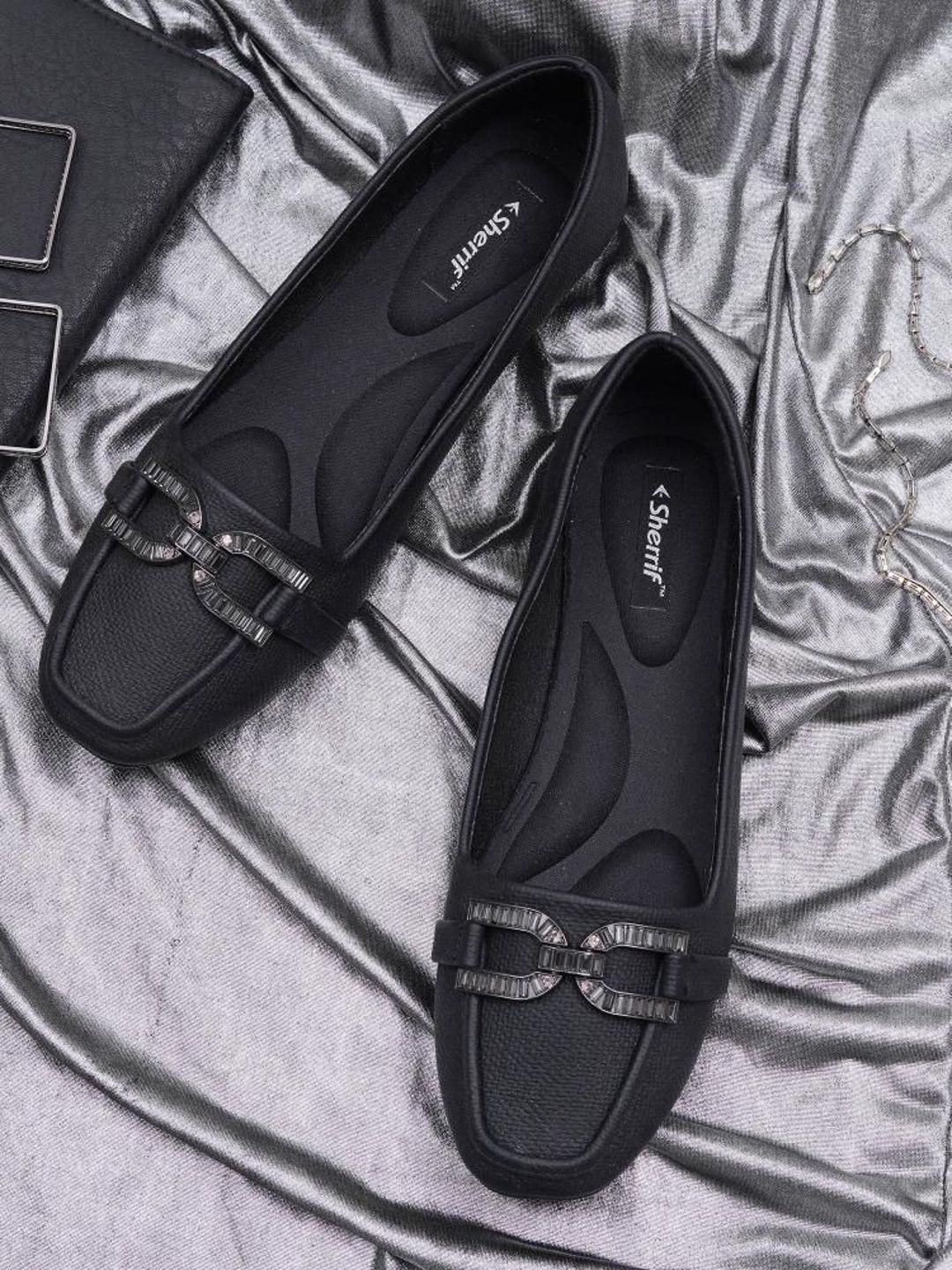 Sherrif Shoes Women Embellished Mules Flats-picture-38