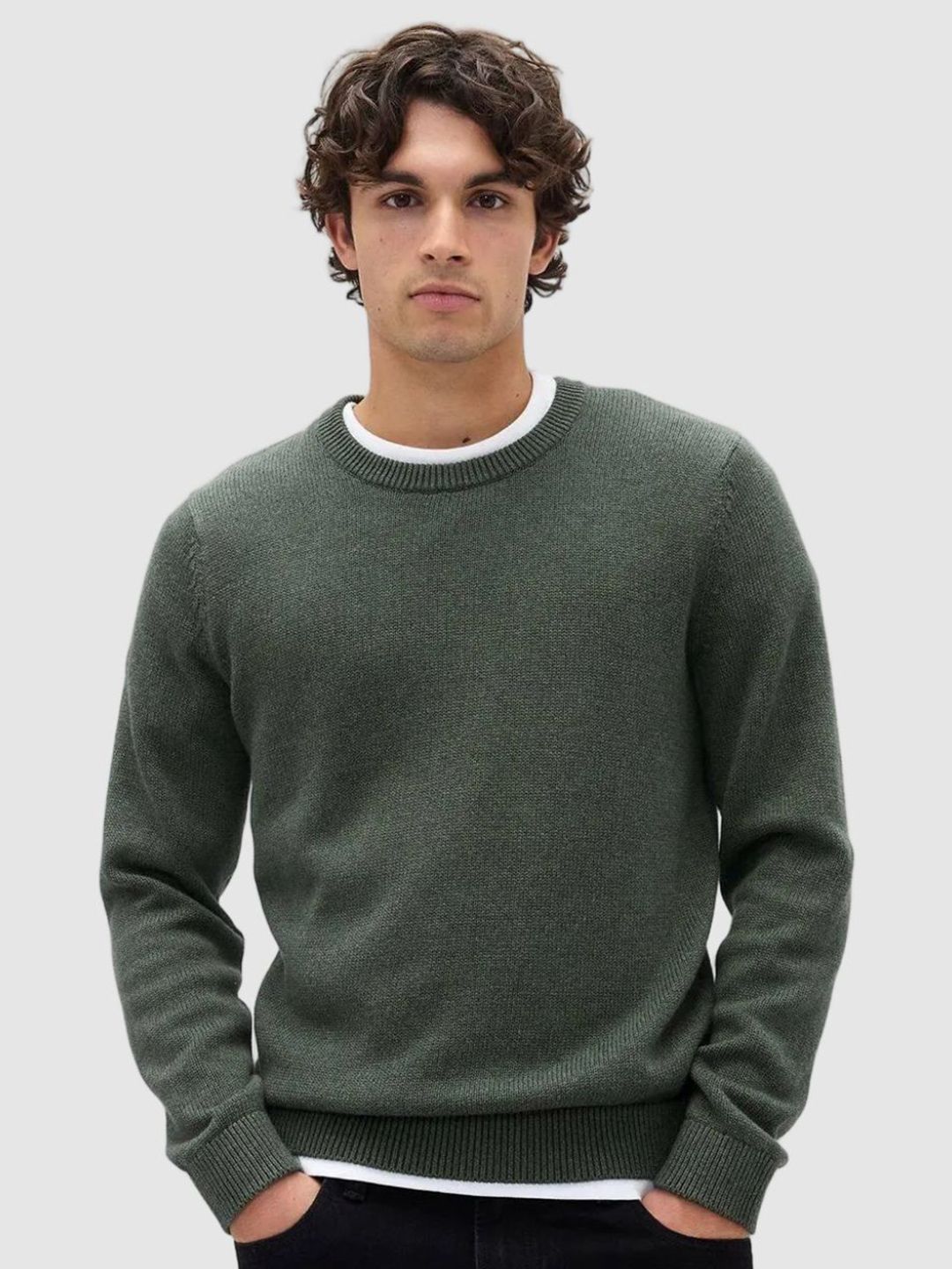 GAP Men Crew Neck Long Sleeves Pullover Sweater