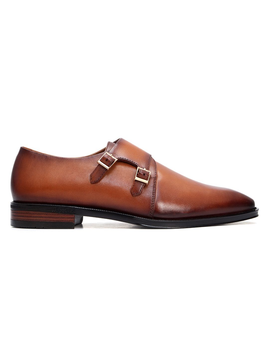 ROSSO BRUNELLO Men Round Toe Formal Monk Shoes-image-30
