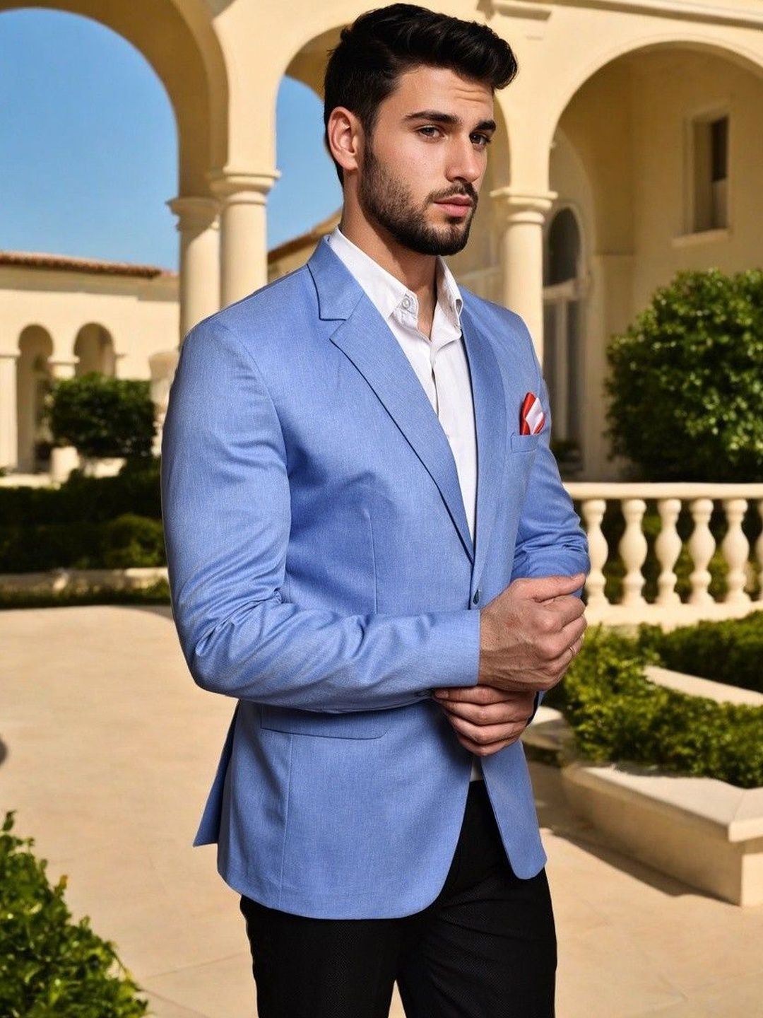 PRINTCULTR Single Breasted Blazer-picture-34