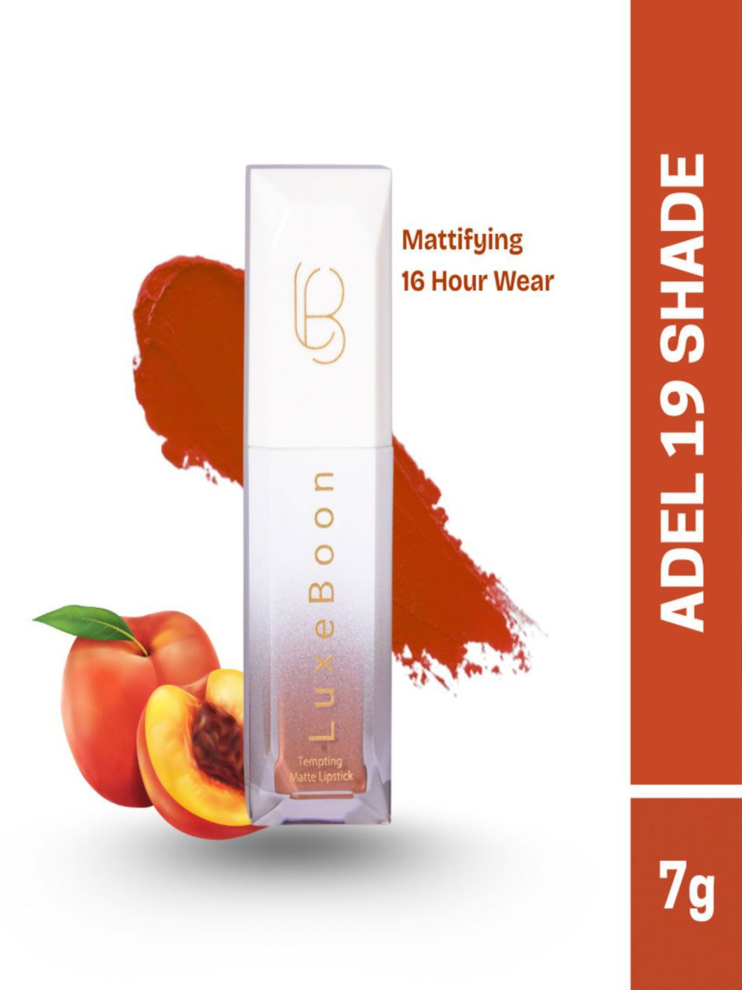 LUXEBOON Tempting Non Transfer Matte Lipstick - 7 ml - Adel 19-picture-11