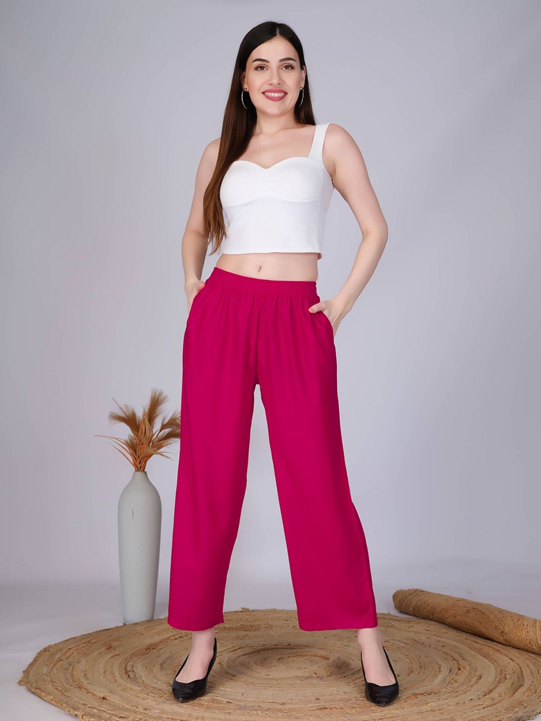 Vivika Women Regular Straight Fit Ethnic Palazzos-picture-15