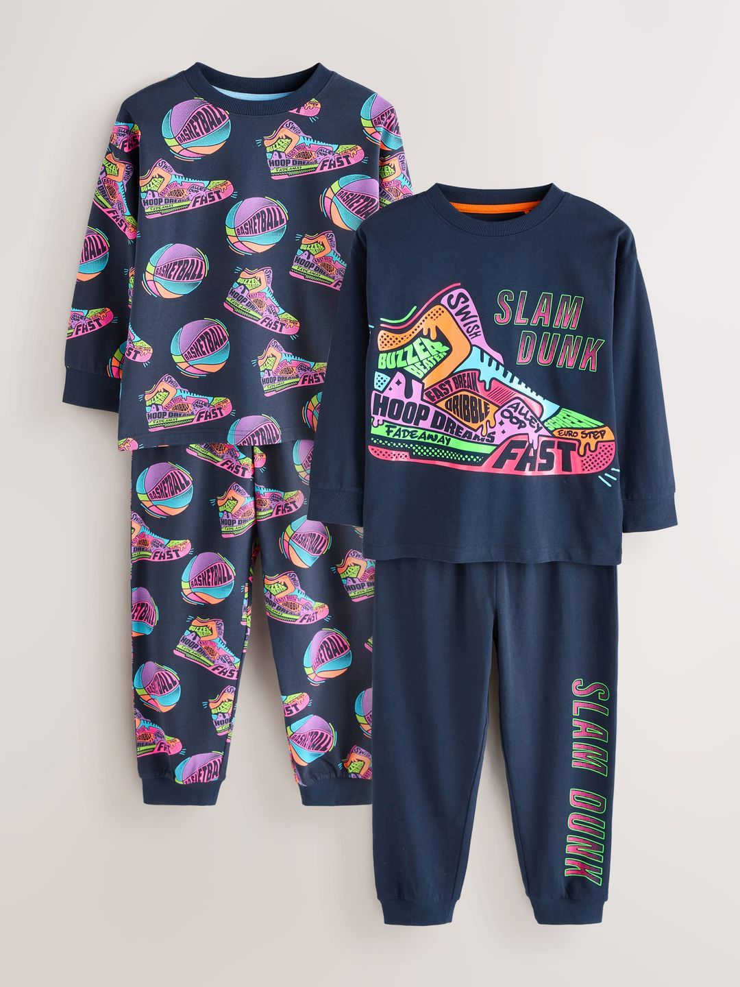 NEXT Boys Pack of 2 Cotton Night Suit