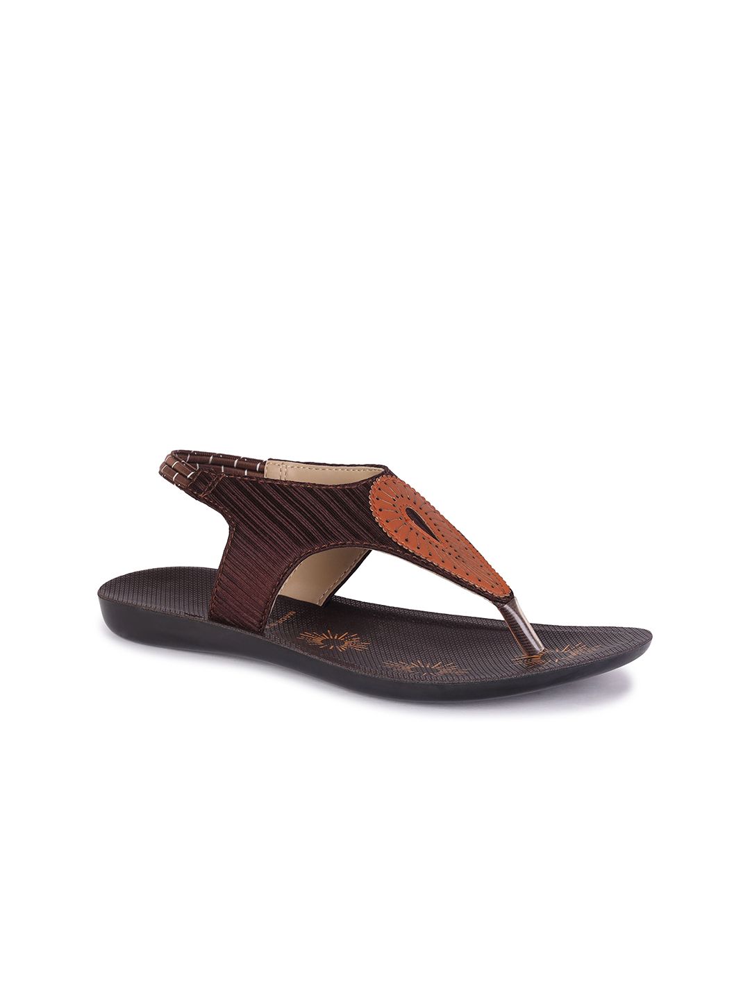 DRACKFOOT Women Textured Lightweight T-Strap Flats-image-47
