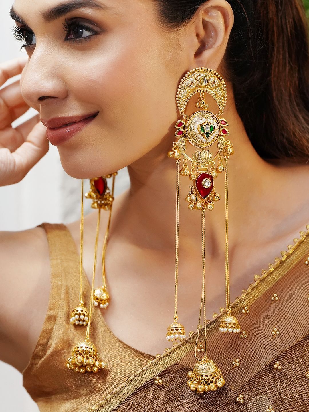 Rubans Geometric Drop Earrings-picture-38