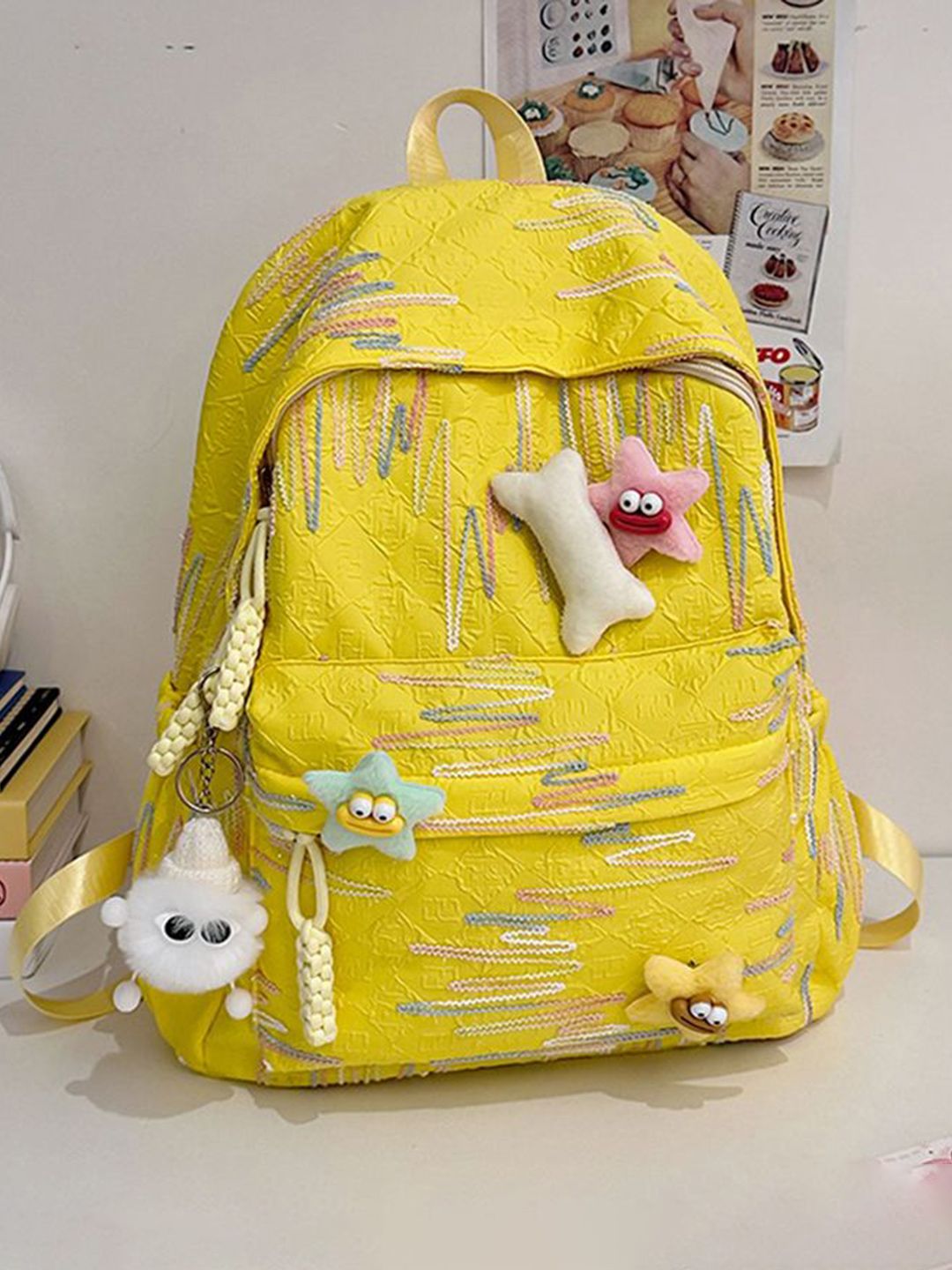 StyleCast x Revolte Women Graphic Embroidered Backpack-picture-38