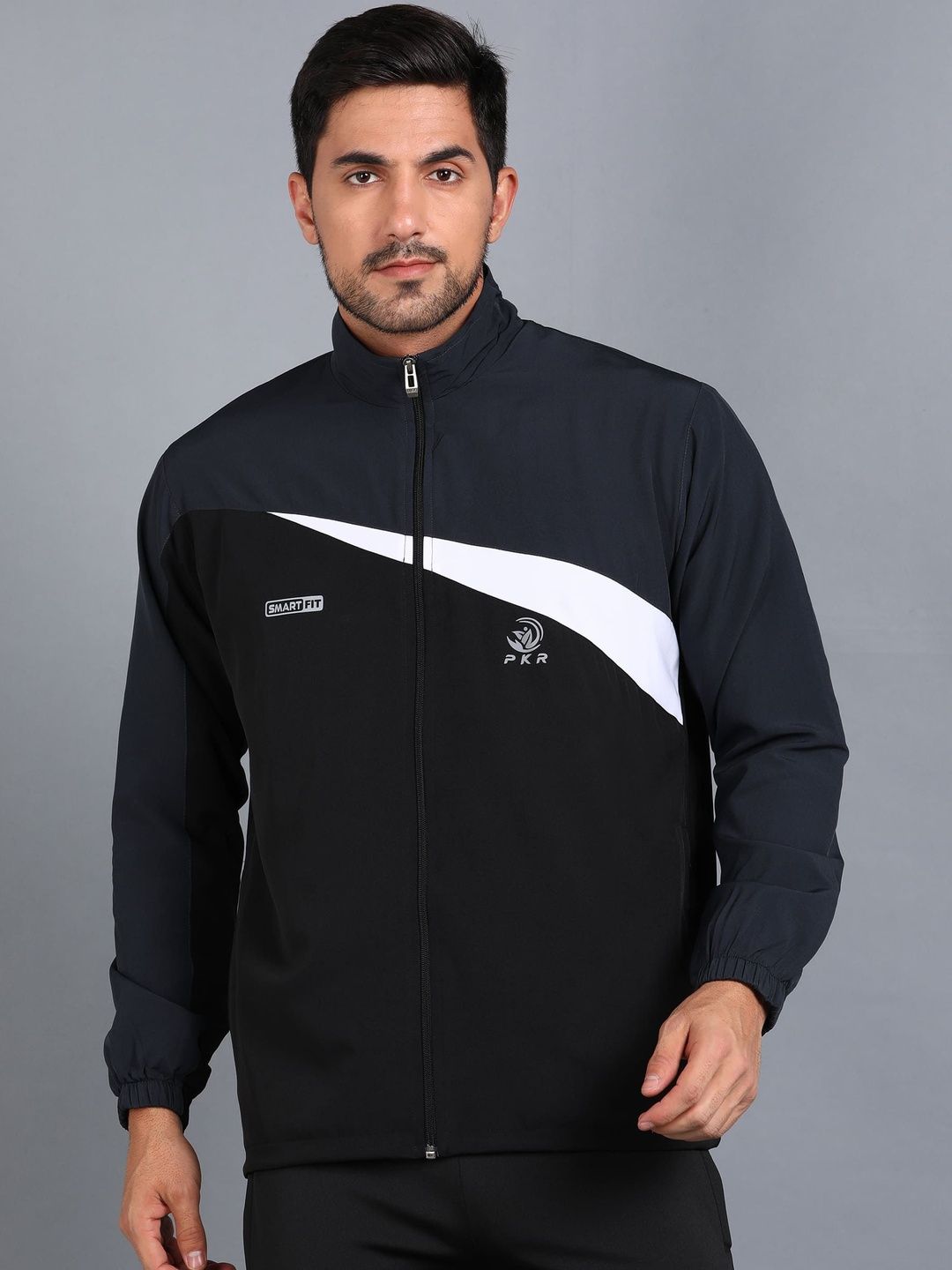 GNOCKFACE Men Colourblocked Windcheater Training or Gym Sporty Jacket-picture-18