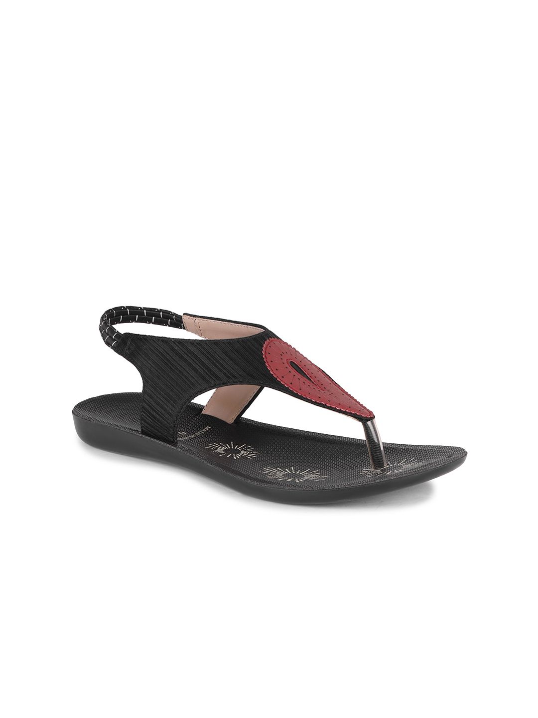 DRACKFOOT Women Printed Open Toe Flats with Ankle Loop Closure-picture-31