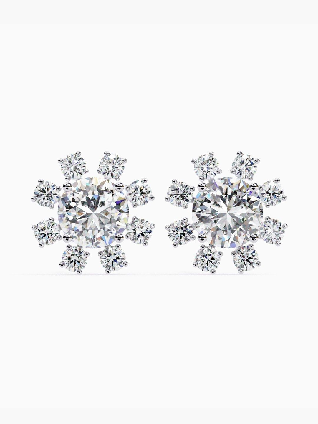 VALANOVA 925 Sterling Silver Plated Diamond Studded Earrings 1.14 gm-image-13