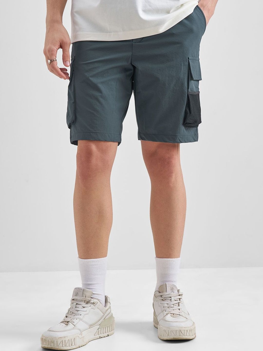 HIGHLANDER Men Slim Fit Cargo Shorts-picture-34