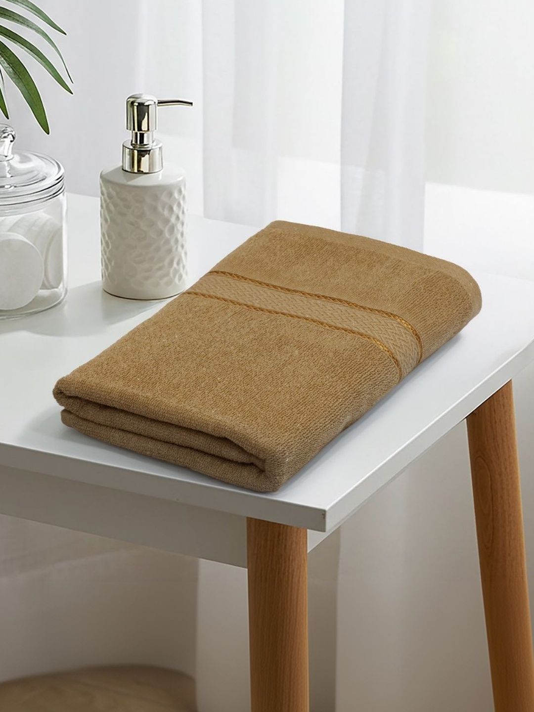 LIBERTY TOWELS Camel Brown 350 GSM Super Soft Adult Bath Towel 46" x 22"-image-24