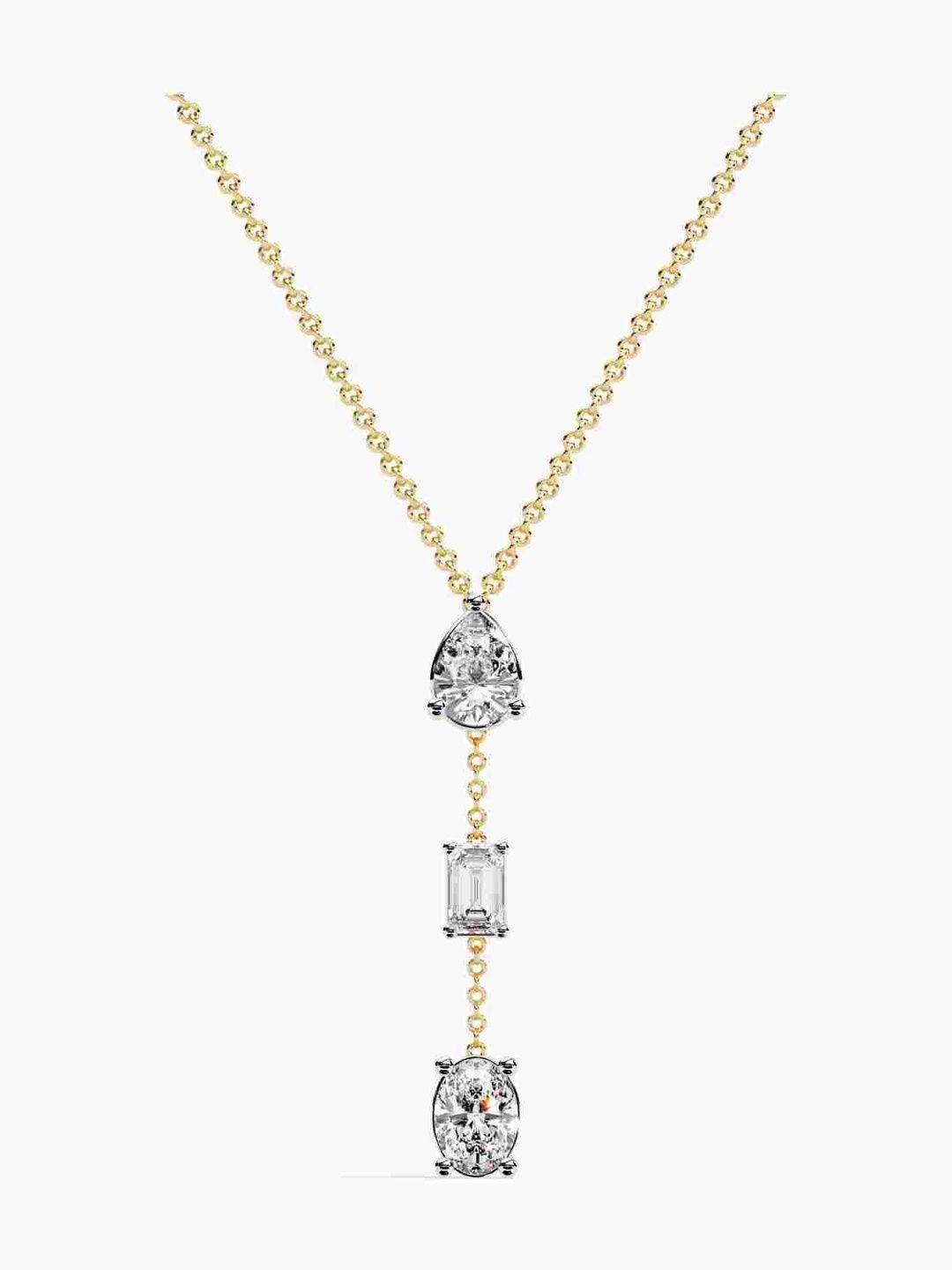 VALANOVA 925 Sterling Silver Plated Gold Diamond Studded Chain 3.58 gm-image-30