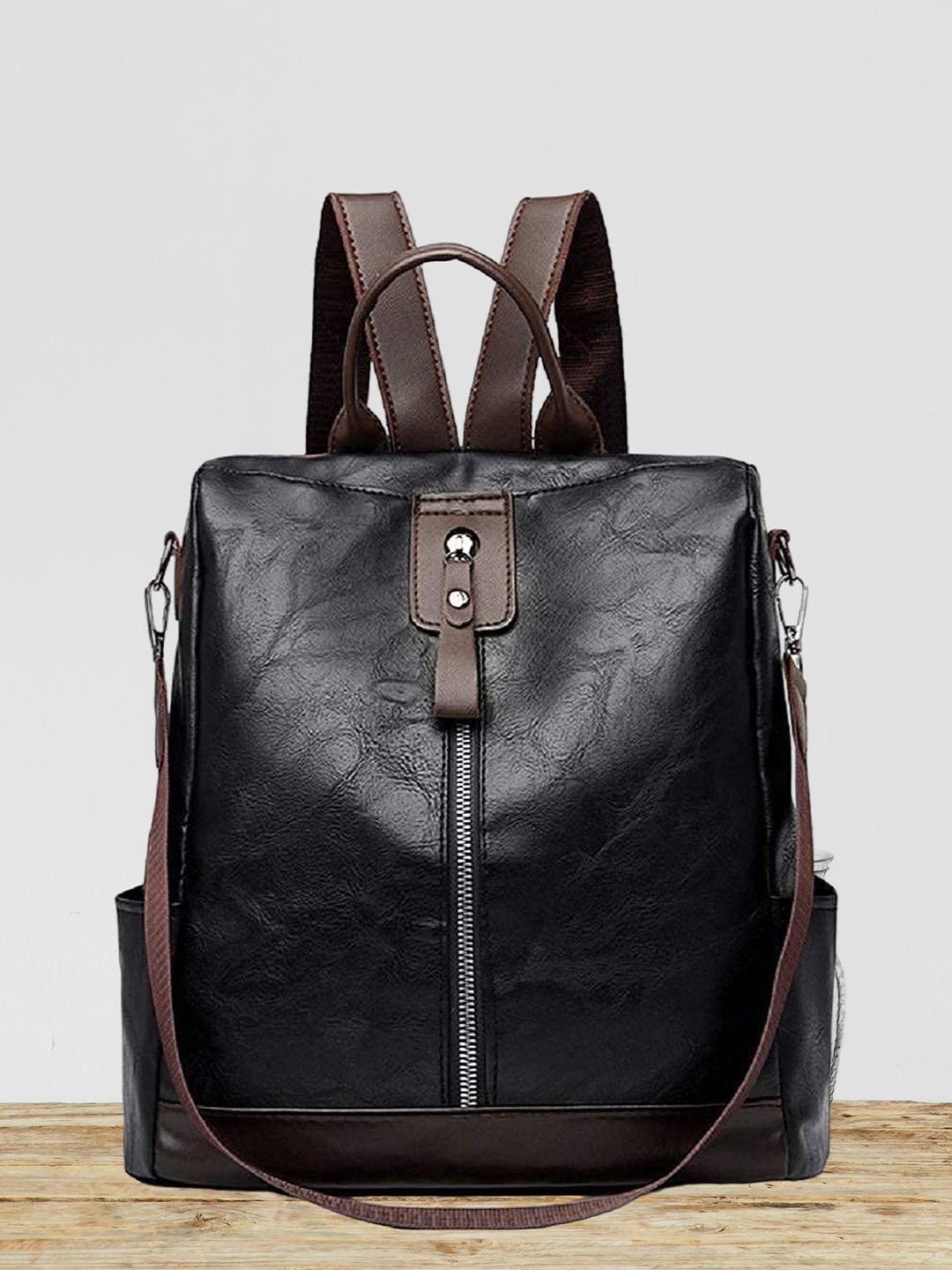 truearch Women Solid Sternum 2 Stash Pockets Backpack-picture-11
