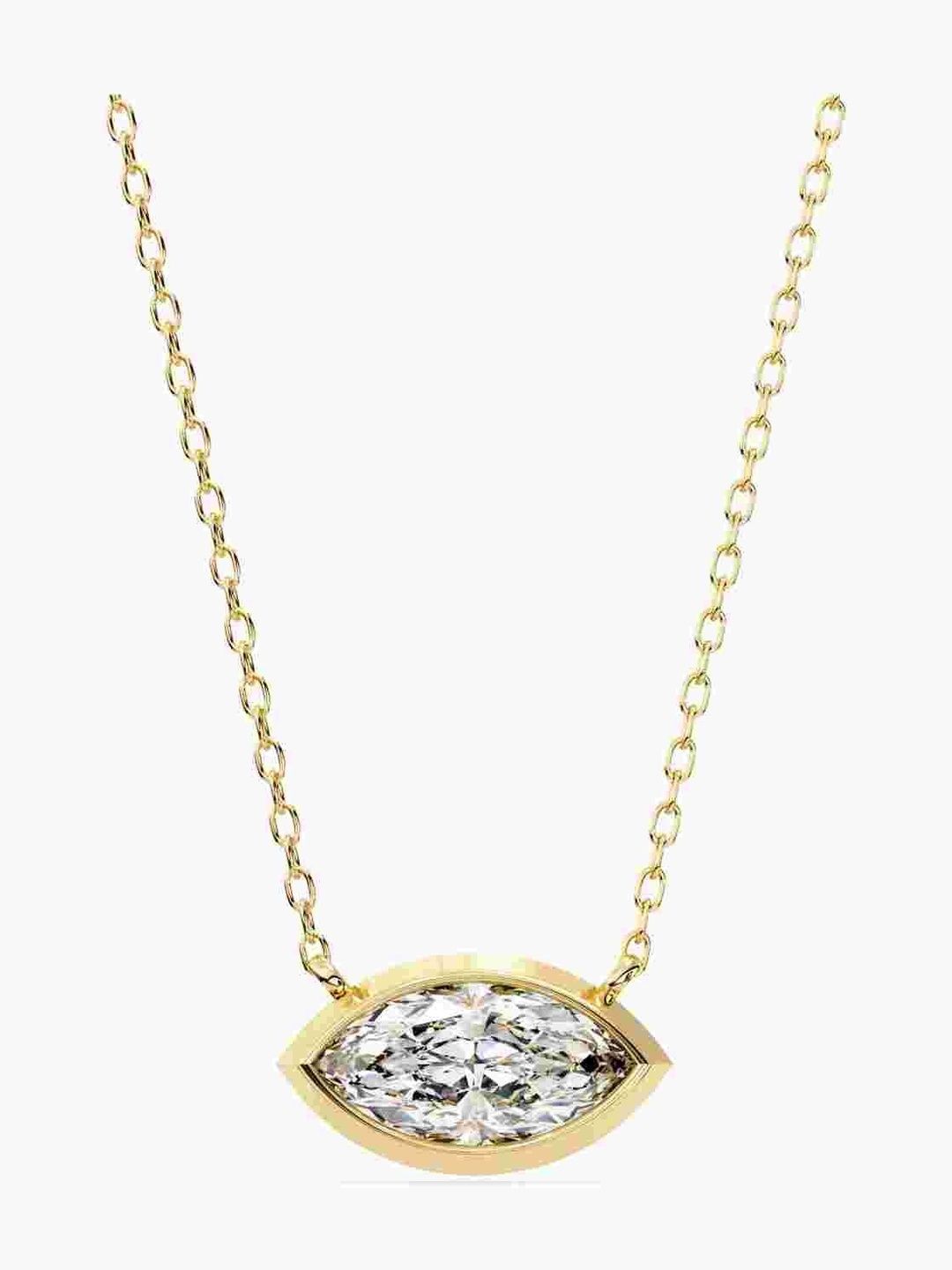 VALANOVA 925 Sterling Silver Plated With Gold Diamond Chain 2.26 gm-image-44