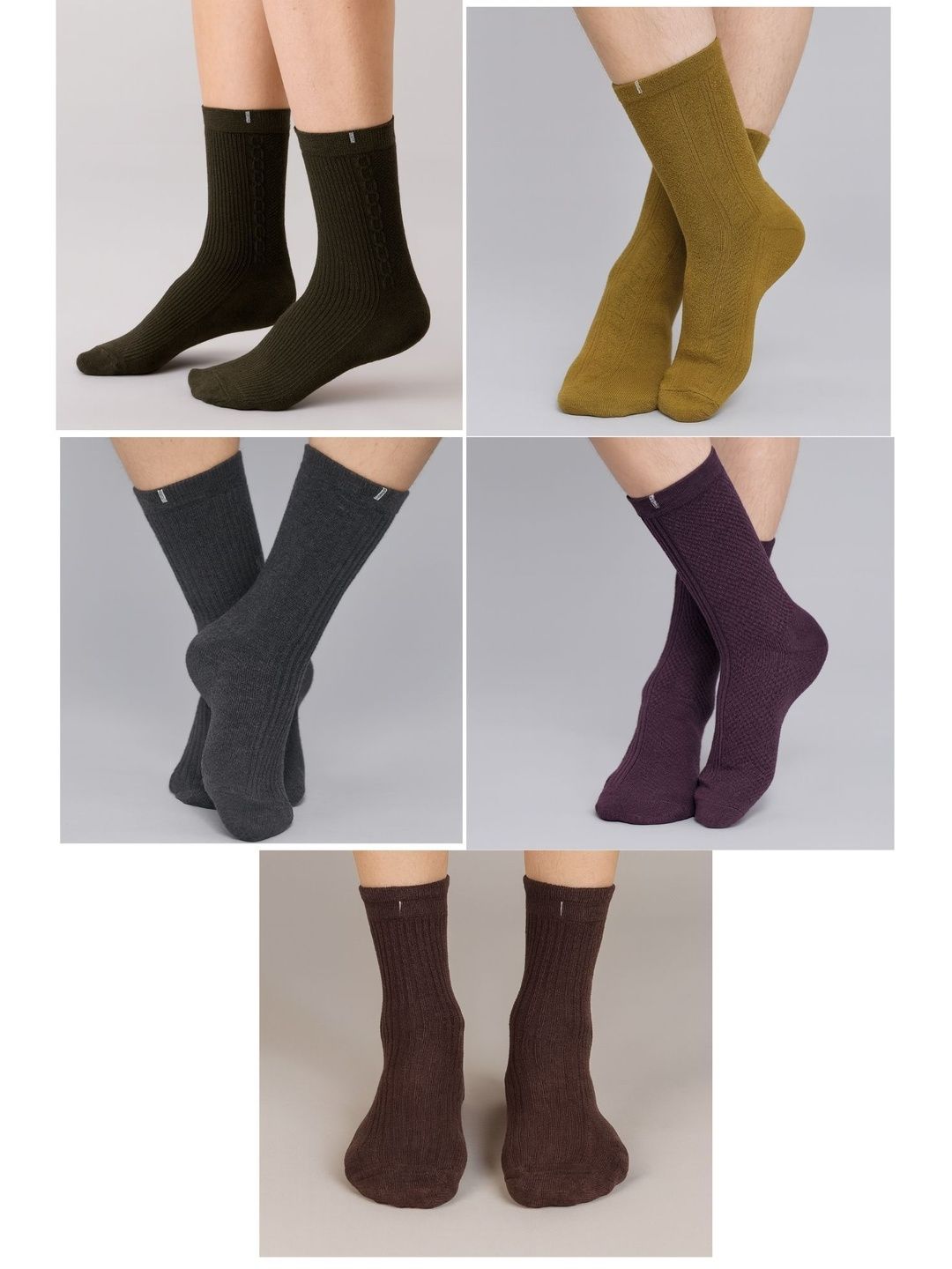 ZEVORA Men Pack Of 5 Calf Length Socks-picture-53