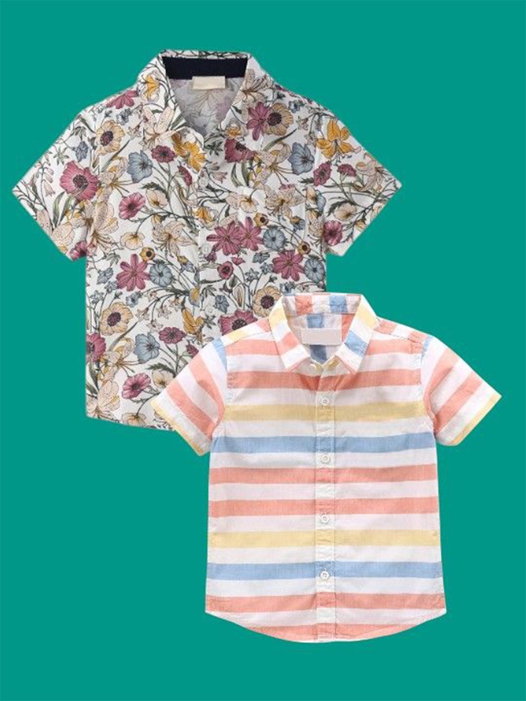 BAESD Boys Classic Floral Printed Casual Shirt-picture-49