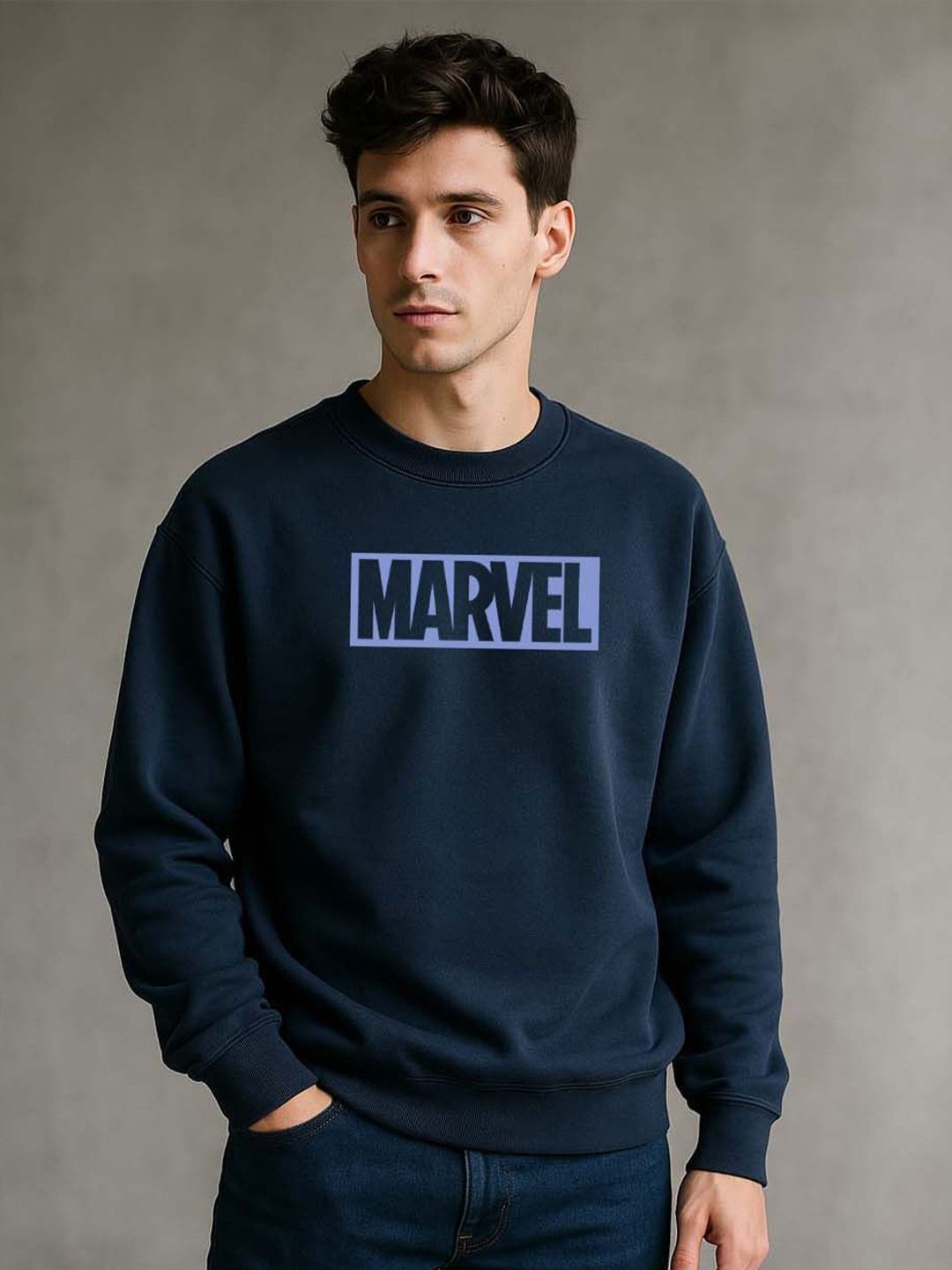 Organic Chics Men Printed Round Neck Pullover Sweatshirt-picture-35