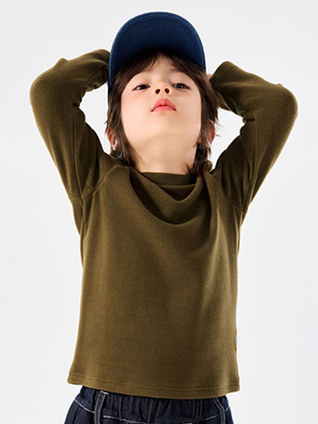 LULU & SKY Boys Solid Long Sleeve Tshirts-picture-41