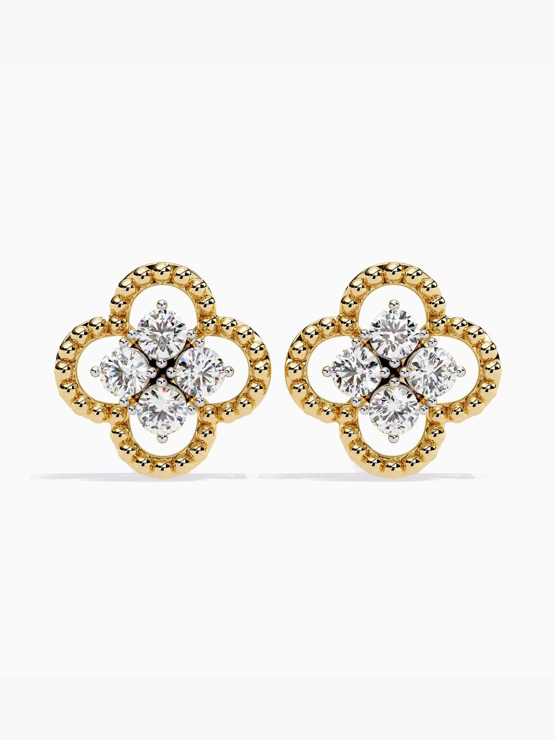 VALANOVA 925 Sterling Silver Plated Diamond Earrings-2.22 gm-image-21