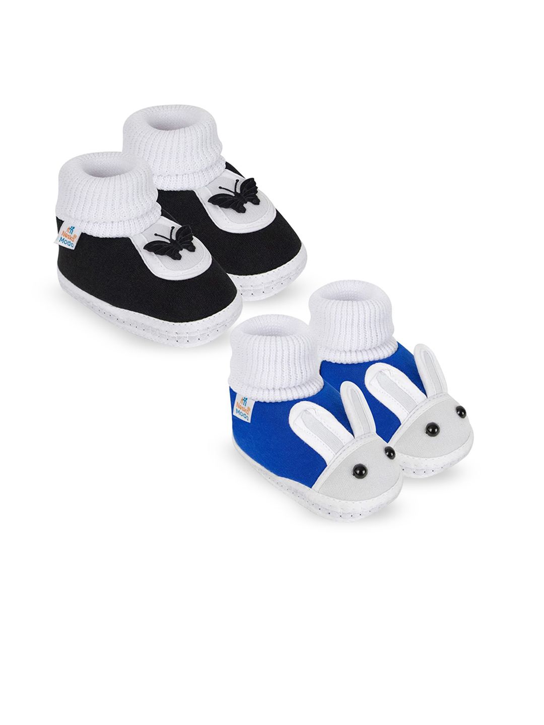 NESKA MODA Kids Pack of 2 Cotton Rabbit Booties-picture-25