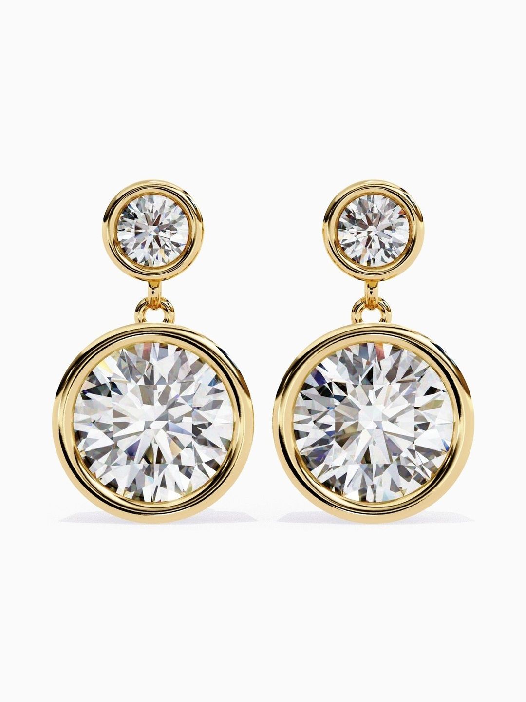 VALANOVA 925 Sterling Silver Plated Diamond Stud Earrings-1.34 gm-image-18