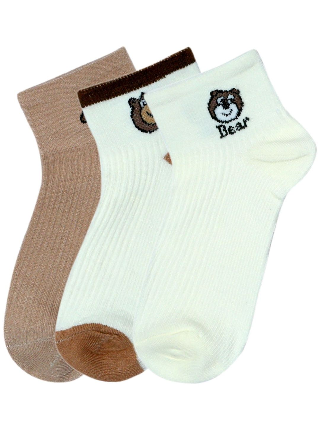 N2S NEXT2SKIN Kids Pack Of 3 Patterned Ankle-Length Socks-picture-46