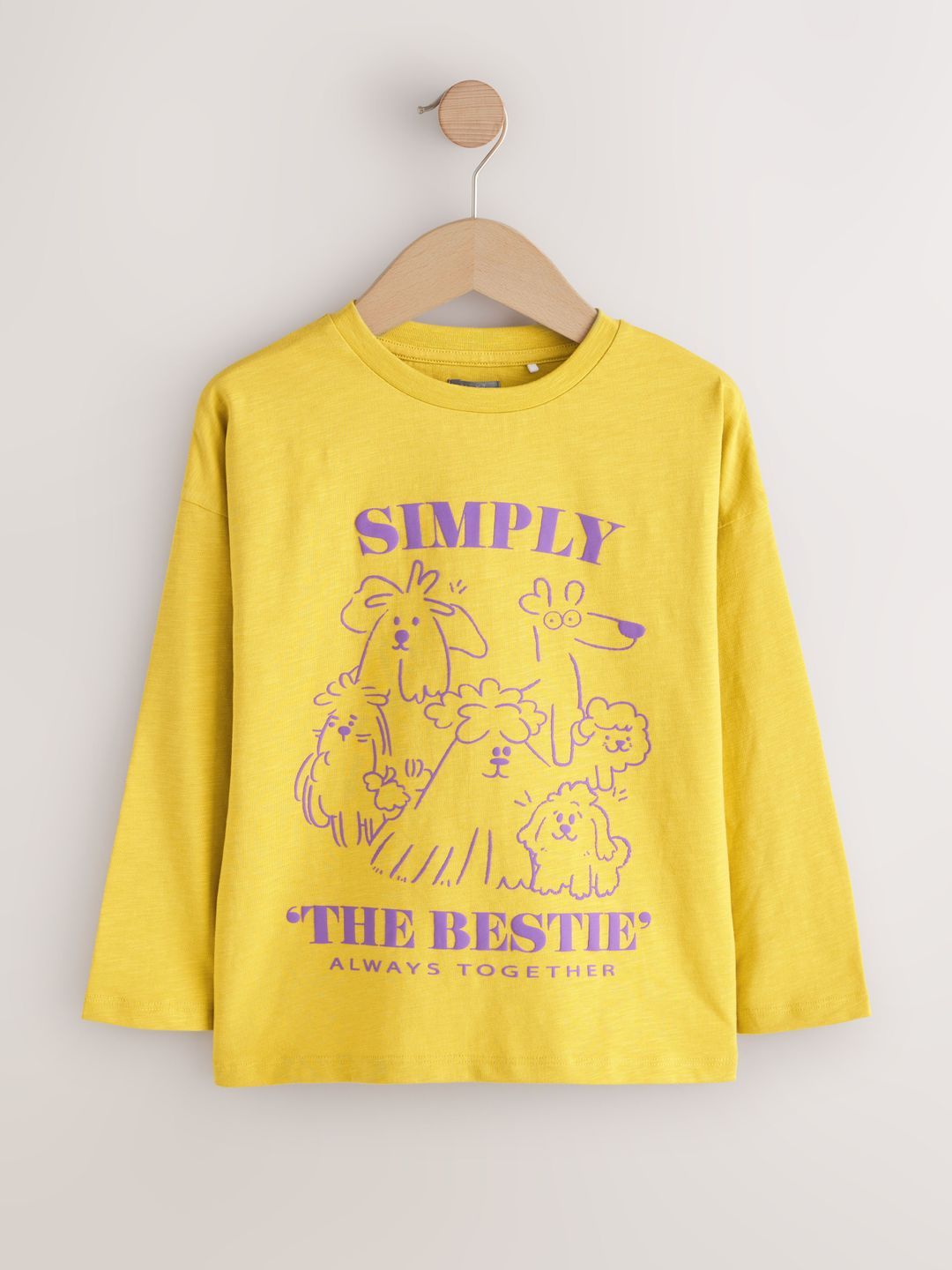 NEXT Girls Printed Drop-Shoulder Sleeves Pure Cotton T-shirt-picture-24